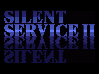 Silent Service II title screen for Amiga